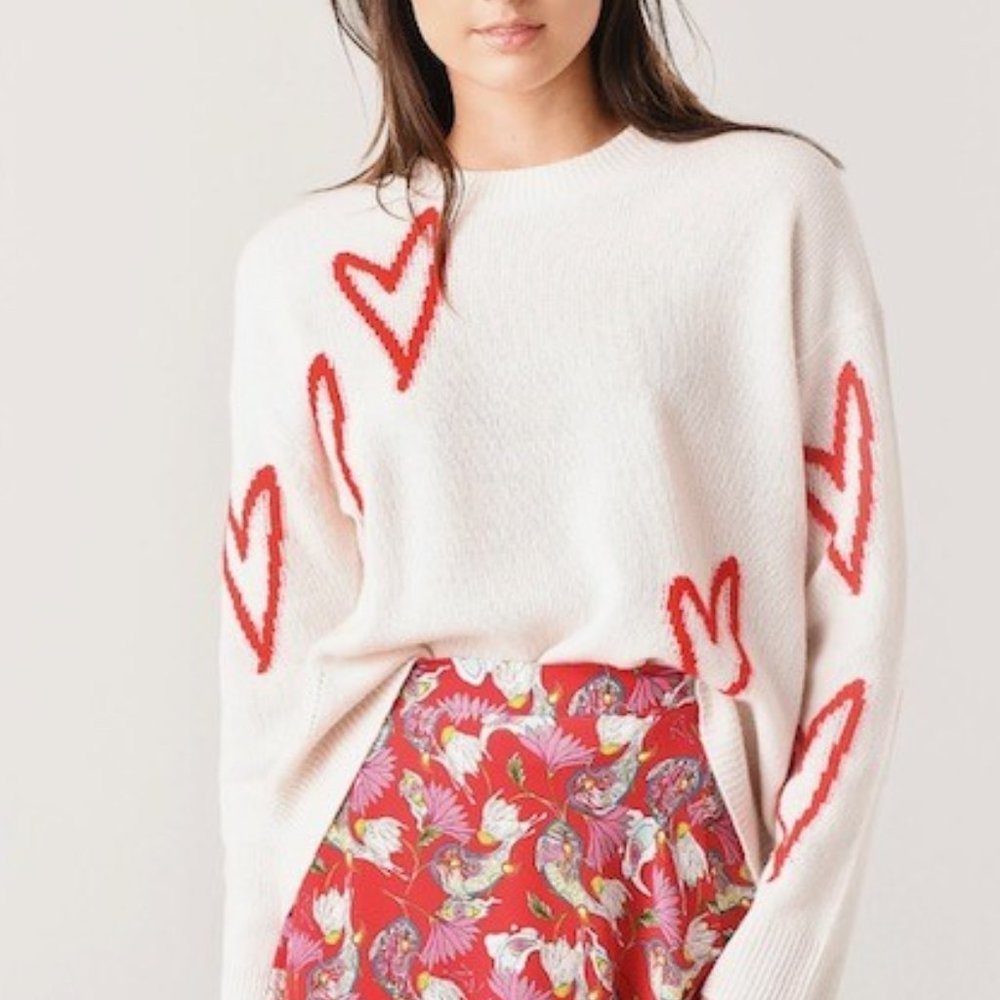 Zadig and Voltaire Markus C Heart Cashmere Sweater